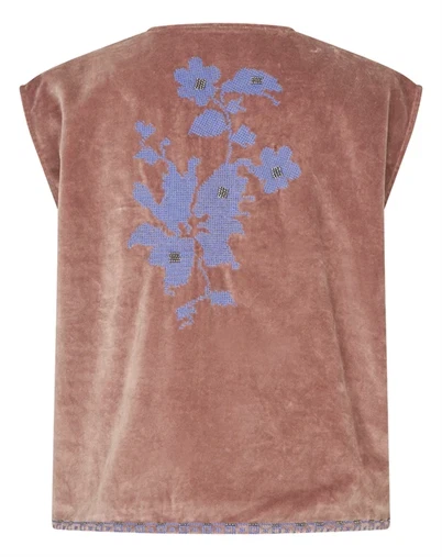 Lollys Laundry - Bin LL Vest - Dusty Rose